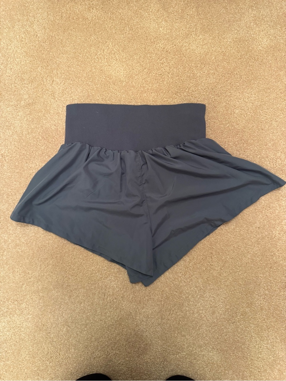 FP Movement by Free People Dark Navy High-Waist Athletic Flow Shorts